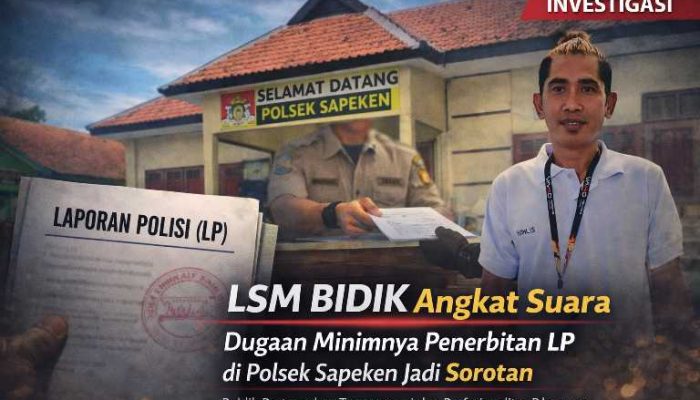 Kinerja Oknum Kanit Polsek Sapeken Dipertanyakan, LSM BIDIK Soroti Dugaan Minimnya Tindak Lanjut Laporan