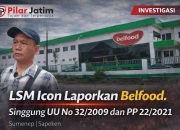 Pabrik PT Belfoods Indonesia Diadukan ke Polres Nganjuk, LSM Icon Soroti Dugaan Pelanggaran UU Lingkungan