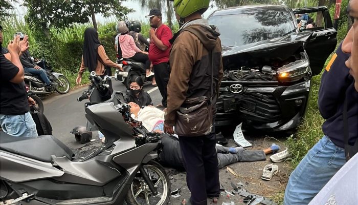 Motor Vs Innova di Gubugklakah Poncokusumo, Dua Warga Sumenep Jadi Korban