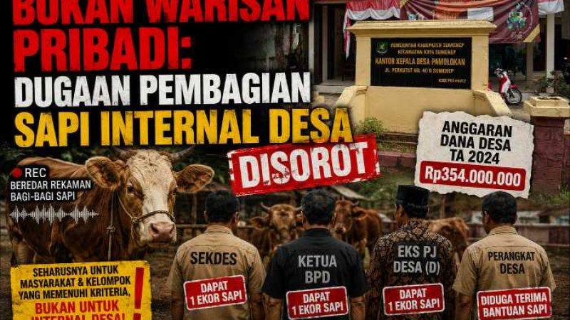 Dugaan “Bagi-Bagi Sapi” Aparat Desa dan BPD Beredar, Dana Desa Pamolokan Rp354 Juta Disorot Tajam