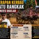 Final Kerapan Kerbau Batu Rangkak Rabe Berlangsung Meriah, Ratusan Penonton Padati Arena