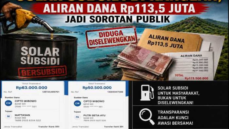 Dugaan Mafia BBM Solar Subsidi di Kangean Kian Temui Titik Terang, Muncul Bukti Transfer Rp113,5 Juta