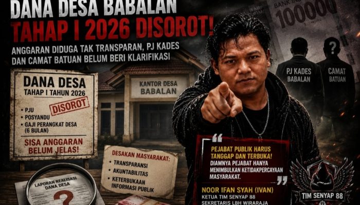 Dana Desa Babalan Jadi Tanda Tanya Besar, Pejabat Memilih Diam Saat Publik Menunggu Jawaban