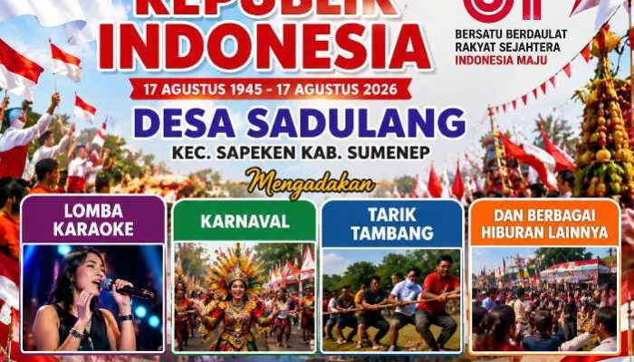 Semarakkan HUT RI ke-81, Desa Sadulang Gelar Beragam Hiburan Rakyat, Sekdes Bustamil Arifin Ajak Warga Perkuat Kebersamaan