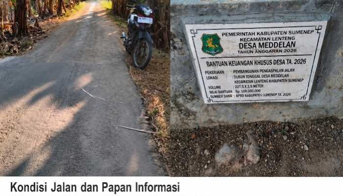 Proyek Pengaspalan Desa Meddellen Disorot!!! Kepala Desa Bungkam saat di pertanyakan oleh media