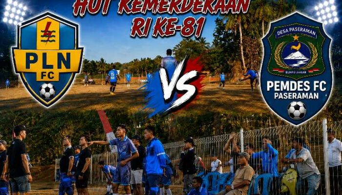 Di Tengah Kesibukan Terangi Kepulauan, PLN FC Menang 2-0 dan Warnai Turnamen HUT RI ke-81