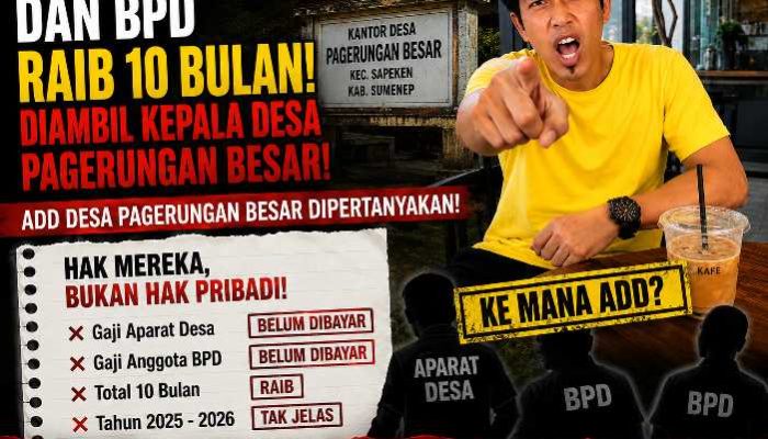 Gaji Aparat dan BPD Pagerungan Besar Raib, LSM BIDIK: Camat Jangan Cuma Monitoring di Meja
