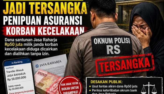 Polres Sumenep Tetapkan Oknum Polisi RS sebagai Tersangka, Dana Jasa Raharja Rp50 Juta Diduga Beralih Tanpa Sepengetahuan Korban