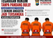 Tegakkan Hukum Tanpa Pandang Bulu, Polresta Sumenep Tetapkan Tiga Oknum Anggota Jadi Tersangka